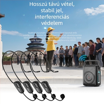 JYX vezeték nélküli fejhallgató mikrofonnal 1–4 erősítővel, Little Bee — beépített 300–500 mAh akkumulátor, 3–6 órás üzemidő, Bluetooth 2.0, SNR < 60 dB