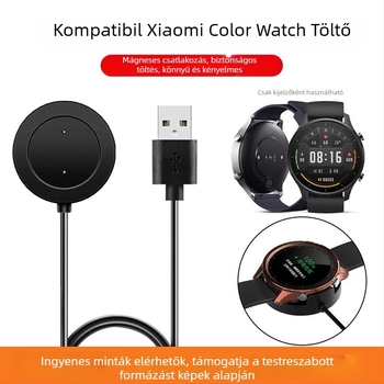 USB töltőállvány Xiaomi Watch Color 1/2 Generációhoz mágneses töltőkábel