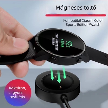 USB töltőállvány Xiaomi Watch Color 1/2 Generációhoz mágneses töltőkábel