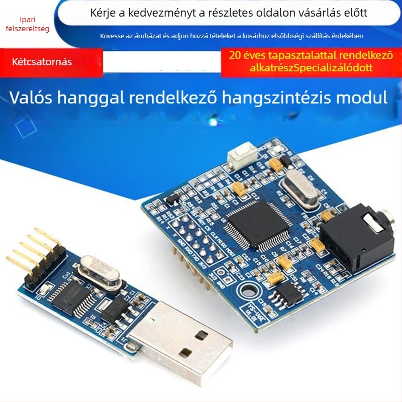 Szövegből beszéd szintézis modul V6E (Márka: Egyéb; Nyomtatott logó: Igen)