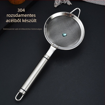 304 rozsdamentes acélból készült nagy szita szójatej, pép, gyümölcslé és liszt szűrésére; magas sűrűségű háló; egykampós kampó; hővédő; testreszabható