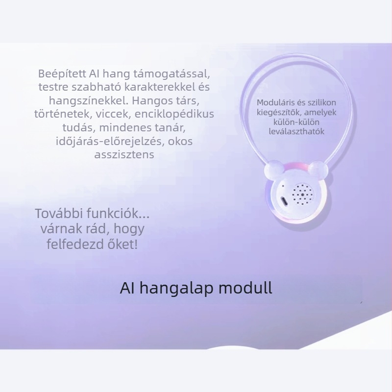 AI alapú beszélgető Wi-Fi tanulóeszköz, interaktív mesélő és buborék-gép gyermekeknek