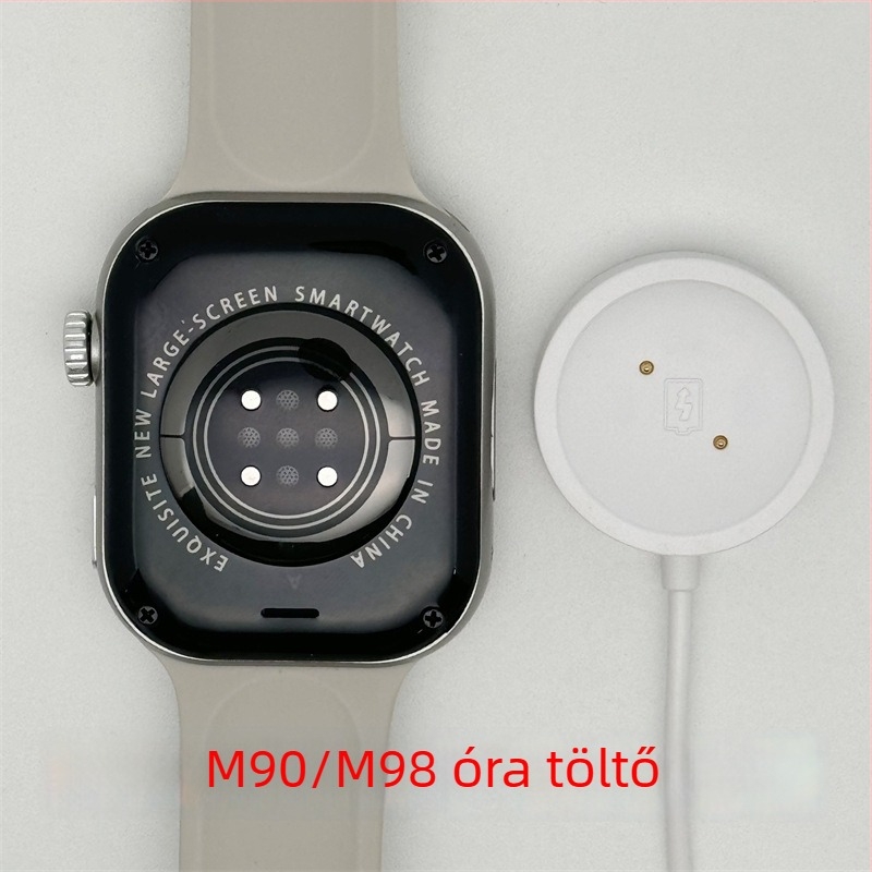 USB töltőkábel Huaqiangbei M60 okosórához – döntött, 2‑tűs csatlakozó, gyors töltés