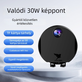 H6 okos otthoni megfigyelő kamera, beltéri és kültéri, Wi‑Fi, 720p HD, hatótávolság 10-30 m, memóriakártya szükséges