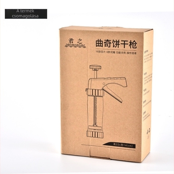 Dekoráló pisztoly készlet – rozsdamentes acél + ABS fogantyú; Dawn; 2017-es megjelenés; sütik dekorálásához