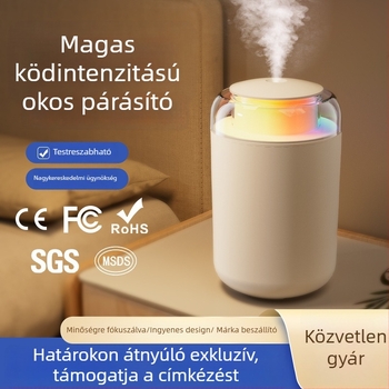 Otthoni párásító, kompakt oszlopos kialakítás, csendes működés, USB tápegység, 1,0–2,5 L tartály, 41–60 m²-hez