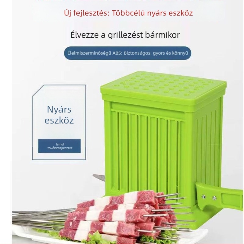 Grill nyárs készítő gép, Unique, összecsukható, négyzet alakú