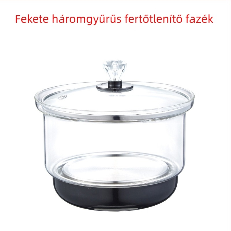 Üveg elektromos teáskanna, 2 L, 1300 W, magas hőállóságú boroszilikát üveg, alsó fűtés, automatikus kikapcsolás