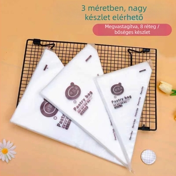 Egyszer használatos díszítő habzsák, vastagított, élelmiszer-minőségű anyag, márka Strong Merchants