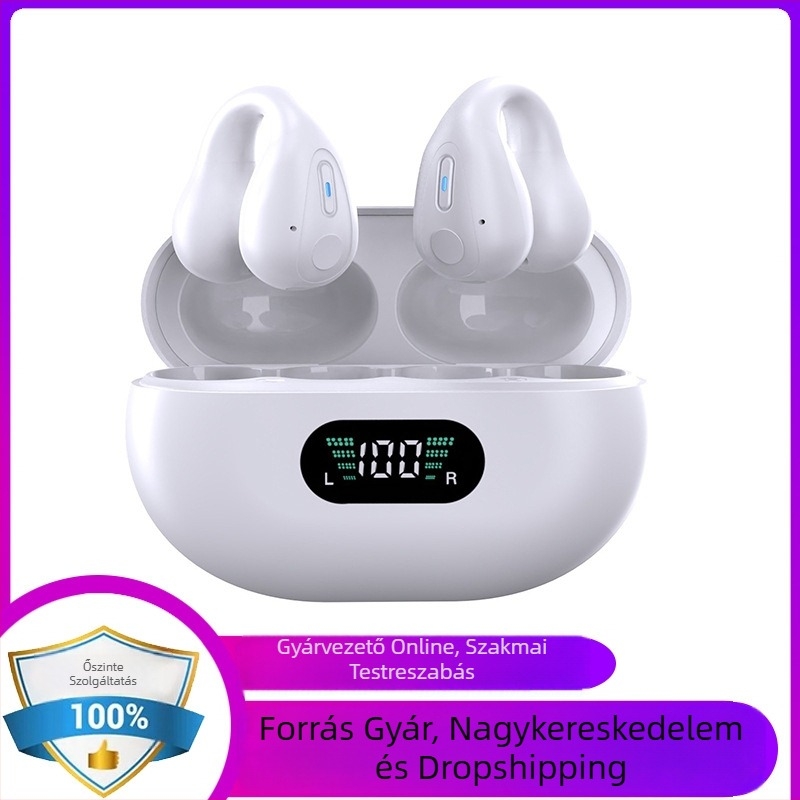 Valós idejű fordítású fejhallgató szimultán fordítással, többnyelvű — Q7 modell, Bluetooth támogatás, 10 m hatótávolság, PC+ABS anyag, OEM feldolgozás