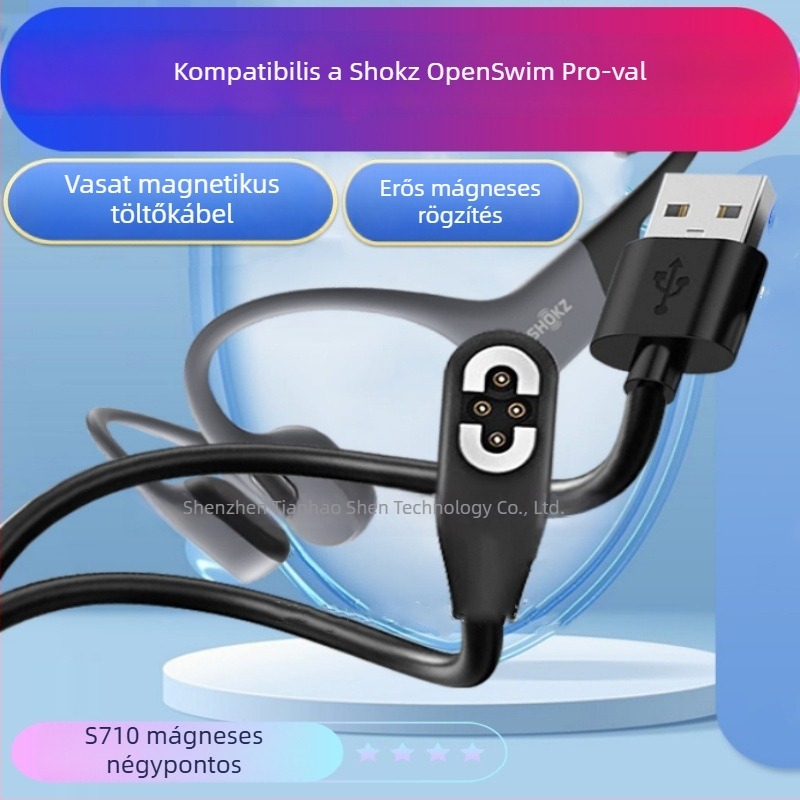 Mágneses 4-pontos töltőkábel OpenSwim Pro S710 csontvezetéses fejhallgatókhoz — SY-02