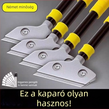 Többfunkciós kaparó tisztító eszköz – ragasztó és fugák eltávolítása, üveg, padló és márvány felületekre