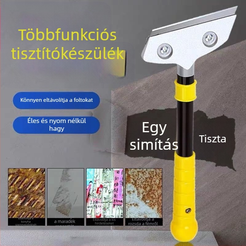 Többfunkciós kaparó tisztító eszköz – ragasztó és fugák eltávolítása, üveg, padló és márvány felületekre