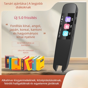 Okos olvasó toll A12 – offline szkennelés és fordítás, olvasási szótár, 5V, újratölthető lítium akkumulátor, műanyag kivitel