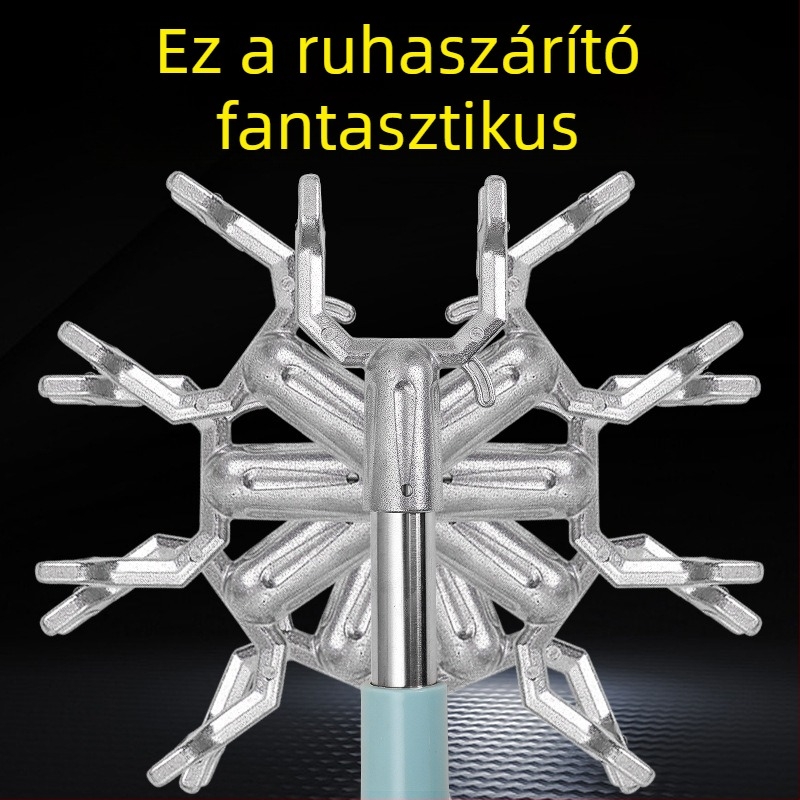 Bo Kui erkélyi ruhaszárító pálca – rozsdamentes acél és PP műanyag, modern egyszerű stílus, ruhaszárítás erkélyen, csomagolás 100 db
