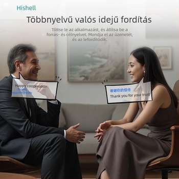 Max80 fordítófülhallgató olasz nyelvre — Bluetooth, 10 m hatótáv, érintéses vezérlés, PC+ABS anyag, audió- és videófordítás, kétirányú hangfordítás, fényképfordítás, értekezlet rögzítése