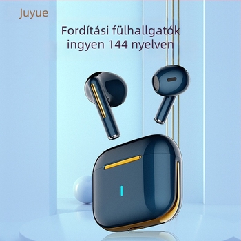 H6 tolmács fülhallgatók Bluetooth-szal, 10 m vezeték nélküli hatótávolság, érintéses vezérlés, fotó- és hangfordítás