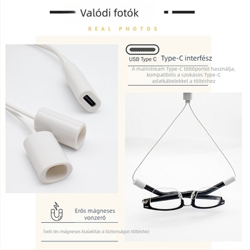 LFT-G00 Mágneses töltőkábel a Huawei Smart Glasses 2-höz, 2. generáció, 4. generációs kiegészítők