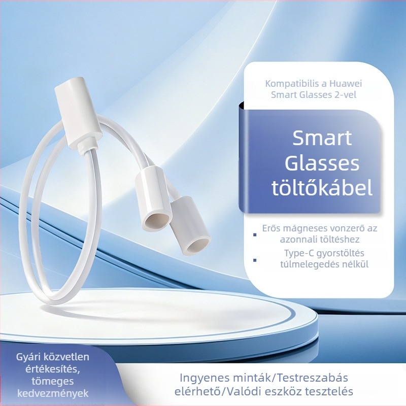 LFT-G00 Mágneses töltőkábel a Huawei Smart Glasses 2-höz, 2. generáció, 4. generációs kiegészítők