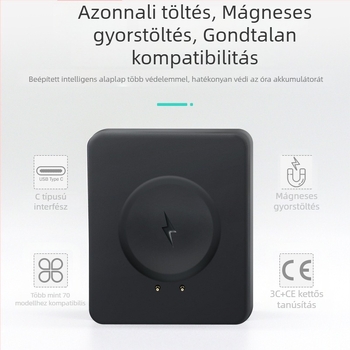 Személyre szabott gyerekeknek készült vezeték nélküli töltőtok, 1200mAh akkumulátor, 7,62 cm négyzetes tok
