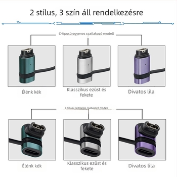 Világító töltőadapter fej Garmin Fenix 7-hez, kompatibil 6S/5X/Pro