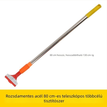 Kaparó alakú tisztítóeszköz ragasztó- és fuga maradványainak eltávolítására, vastagított kialakítással, falra és csempékre