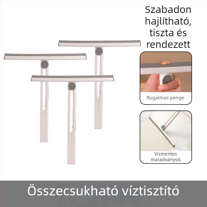 Egyszeroldalas üvegtisztító eszköz munkalapokra és tükrökre, műanyag, kézi, háztartási használat
