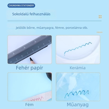 536-os jelölő ceruza – piros, kék, fekete, fehér, sárga – laboratórium, üveg, kő és faipar