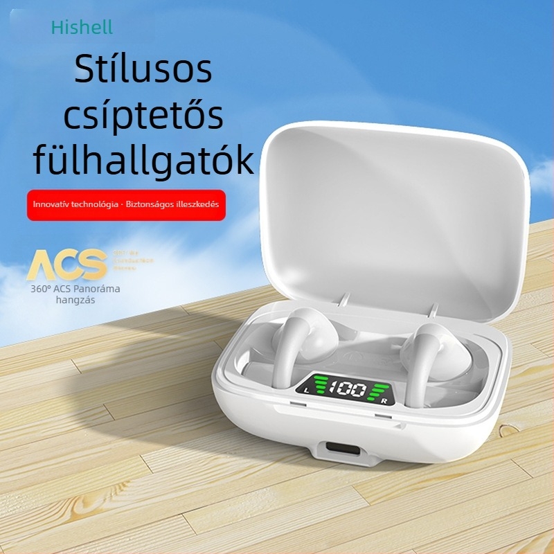 Intelligens Bluetooth fordító fülhallgató, valós idejű többnyelvű fordítás, utazásokhoz hordozható fordító, hosszú akkumulátoros üzemidő