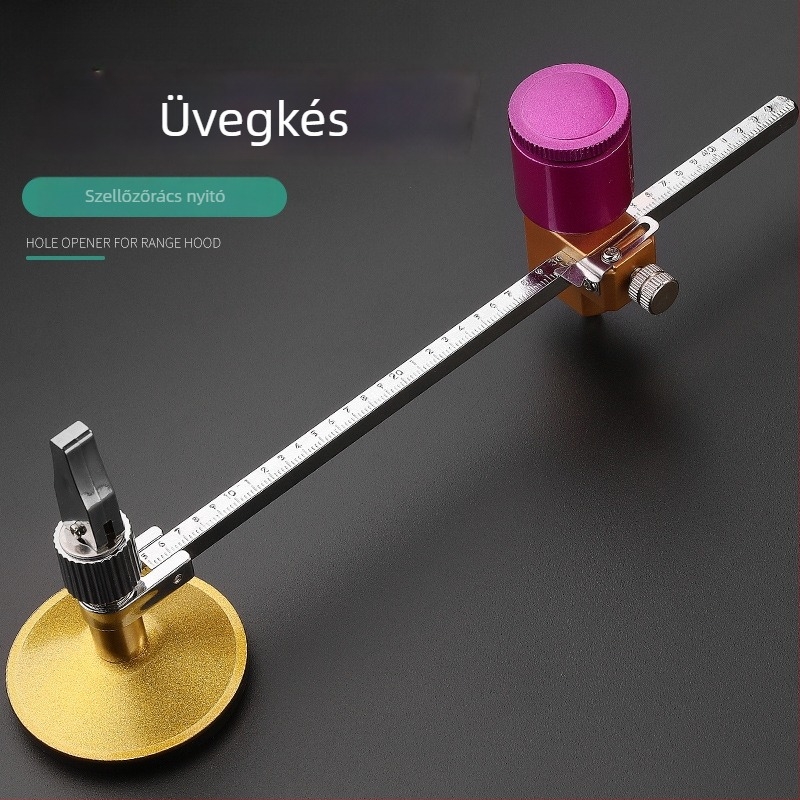 Üveg körkörös vágó- és lyukasztó eszköz – professzionális, üveghez