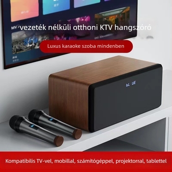 Minden-az-egyben otthoni karaoké rendszer TV-kapcsolattal, erősítés, kijelző nélkûl, vezeték nélküli nélkül