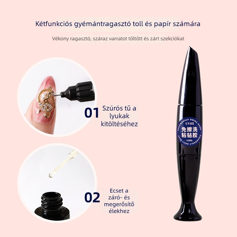 Körömlakk ragasztó — modell: körömgél, 10 g, alapcsomagolás