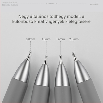 Öt az egyben nyomógombos pöttyös körömdíszítő toll, többfejes