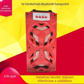 Vezeték nélküli Bluetooth hangszóró, hordozható kültéri használatra, TF-kártya slot, mini mélynyomó, mikrofon, erősített basszus