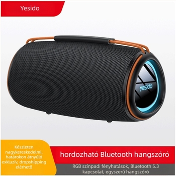 Yesido Bluetooth hangsugó – hordozható külső karaoké hangszóró, Bluetooth 5.3, 30W, beépített 1000–1200 mAh akkumulátor, 20Hz–20kHz frekvenciatartomány, IPX1 vízállóság