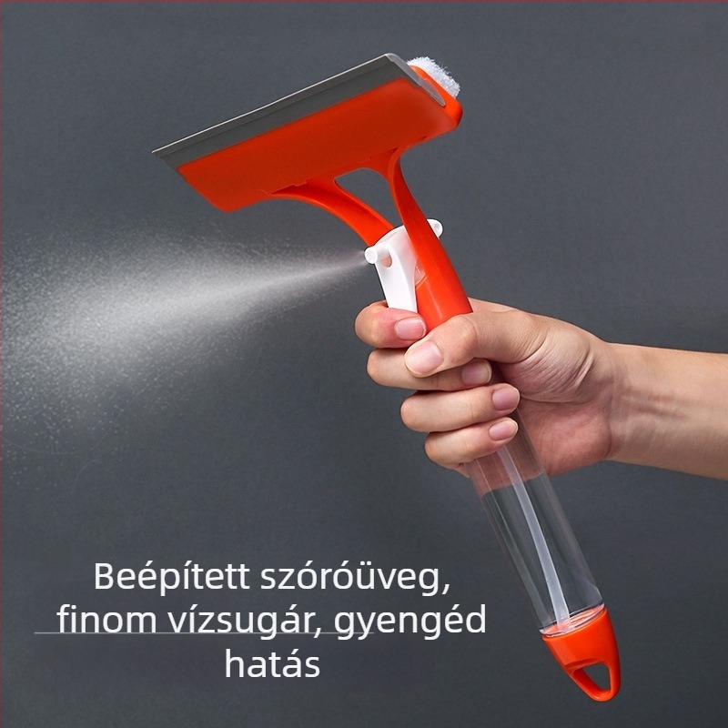 Kettős oldalú üvegtisztító permetezővel — Rozsdamentes acél, kézi, háztartási használat