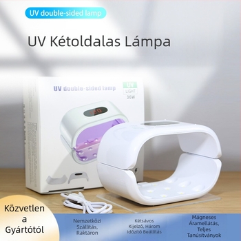 UV kétoldalas körömszárító lámpa, 24 LED, USB-5V3A, modell MS24, DIY köröm művészet