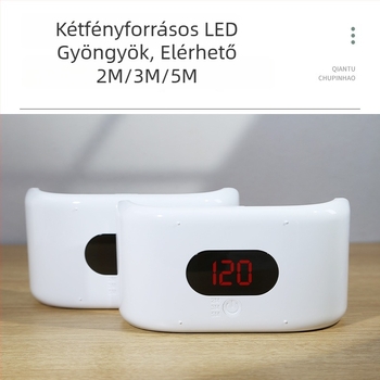 UV kétoldalas körömszárító lámpa, 24 LED, USB-5V3A, modell MS24, DIY köröm művészet