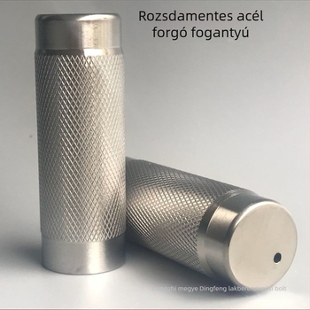 Rozsdamentes acél dekoráló pisztoly habosítóval, forgó fogantyúval