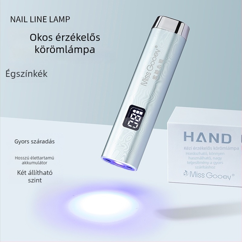 Okos szenzorral ellátott körömápolási lámpa gyors száradáshoz, vonalas körömlámpa, modell Smart Sensor One-Word Light, márka Miss Gooey