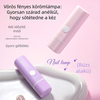 LED körömlámpa a gyors kötéshez gélekre, kézi, mini hordozható, modell JY002, OEM MoMo Ziyan