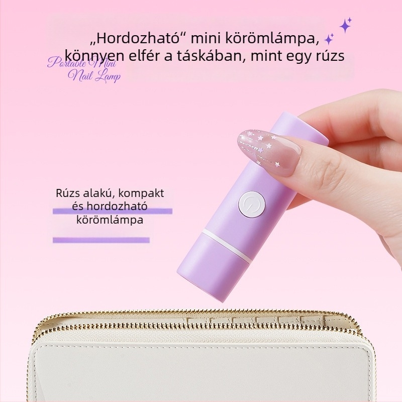 LED körömlámpa a gyors kötéshez gélekre, kézi, mini hordozható, modell JY002, OEM MoMo Ziyan