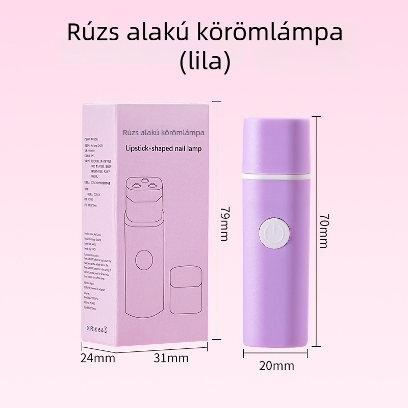 LED körömlámpa a gyors kötéshez gélekre, kézi, mini hordozható, modell JY002, OEM MoMo Ziyan