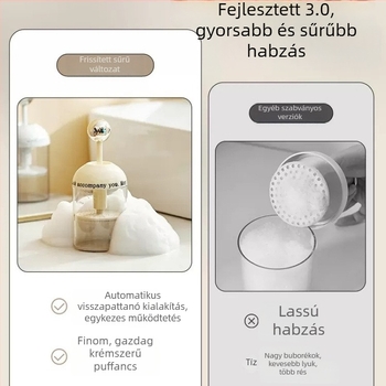 Automatikus habosító üveg arckezeléshez, samponhoz és tusfürdőhöz — anyag: selyem virág; nem importált; testreszabás nem lehetséges