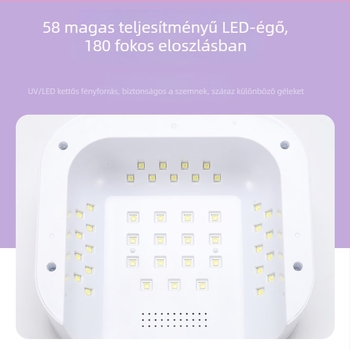 LED intelligens indukciós körömlámpa – hordozható gyors szárítású gél körömlámpa, modell WY-09