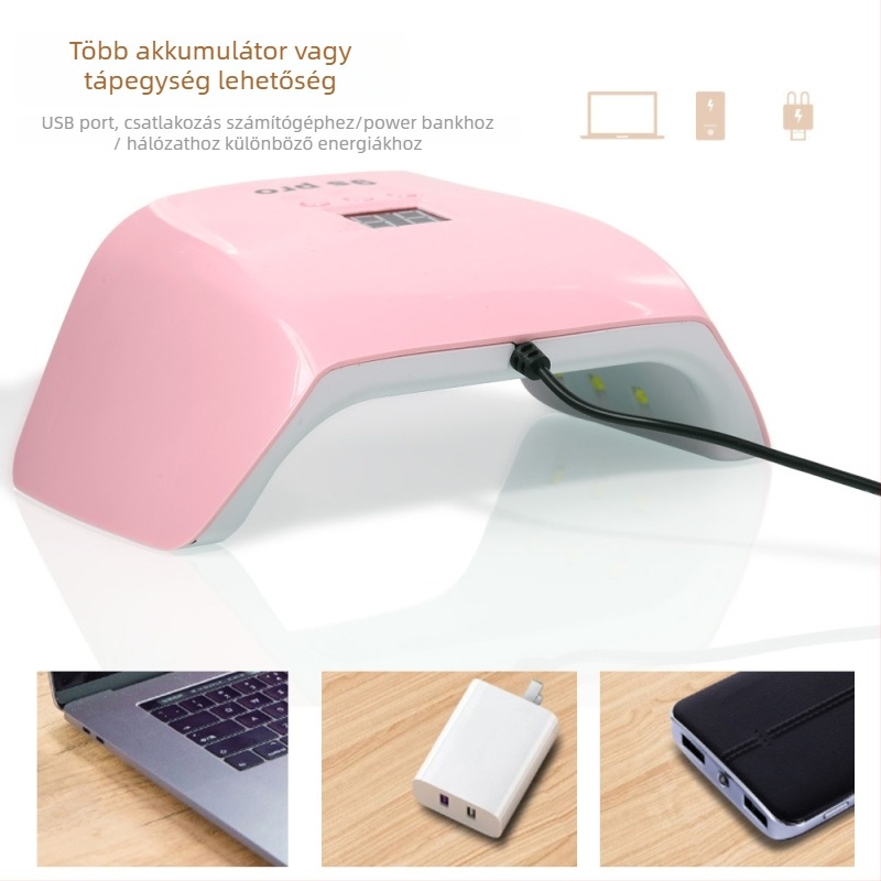 Körömlámpa 120W LED UV gyorsszárító fototerápiás készülék Sun9s Pro