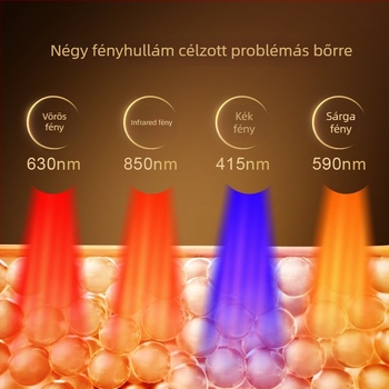 Yike fizioterápiás eszköz otthoni használatra, hordozható, külső akkumulátor 2000 mAh, fényterápia