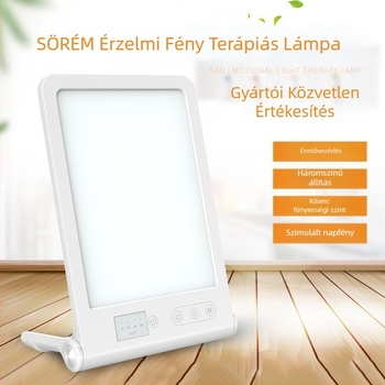 Napfény-szerű dizájnnal rendelkező fényterápiás lámpa, intelligens időzítő és szemvédelem — hangulatjavítás és LED-manikűr ápolás