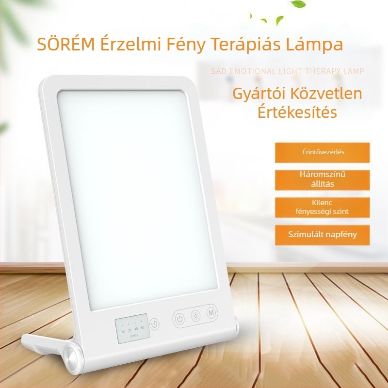 Napfény-szerű dizájnnal rendelkező fényterápiás lámpa, intelligens időzítő és szemvédelem — hangulatjavítás és LED-manikűr ápolás