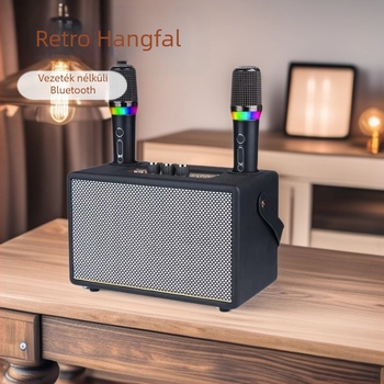 Otthoni mindent egyben karaoké mikrofon és hangszóró készlet Bluetooth 5.3, 30W beépített akkumulátor, frekvenciatartomány 100 Hz–20 kHz, SNR ≥85 dB